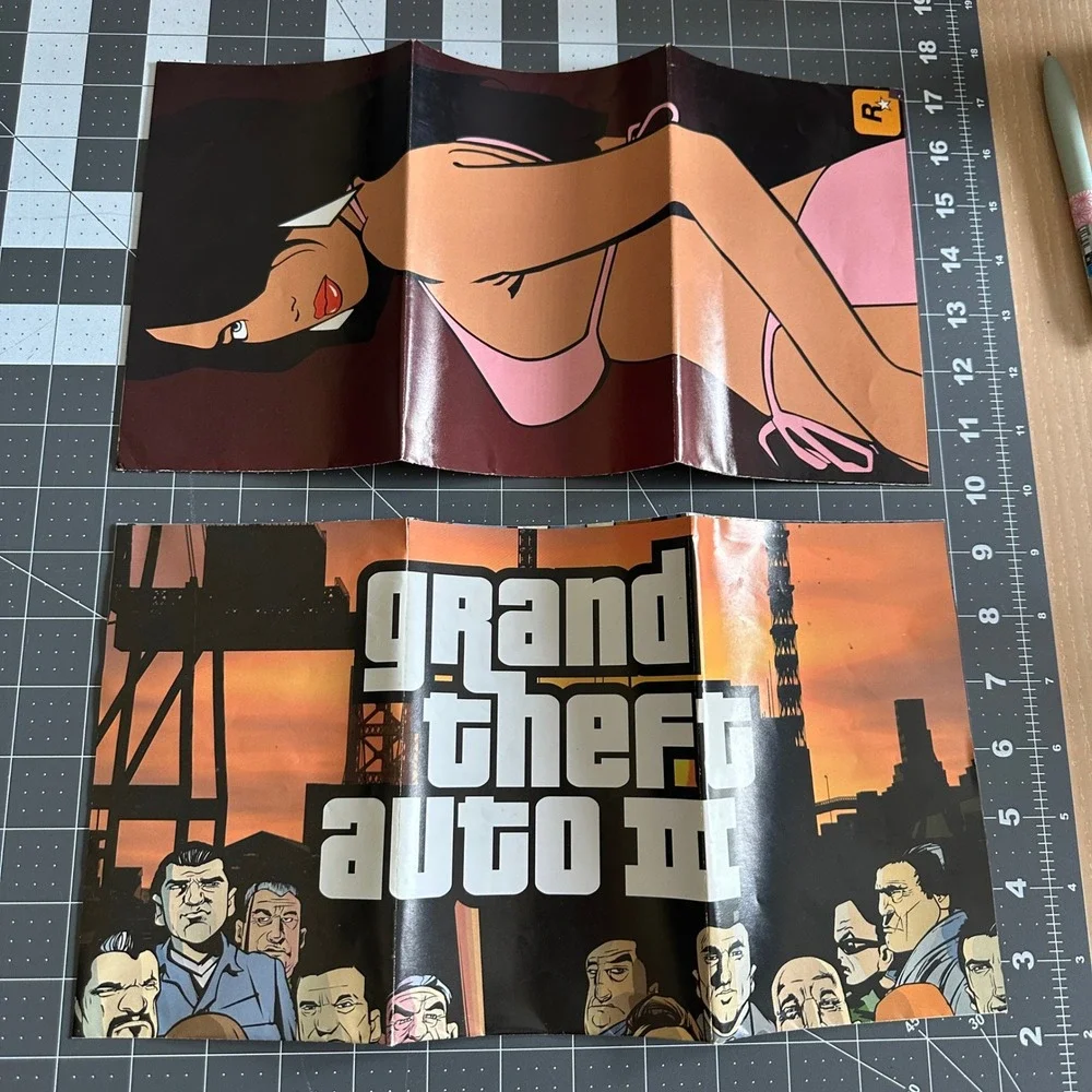 GTA Vice City & GTA‎ III PS2 Bundle Both W/ Maps CIB Black Label